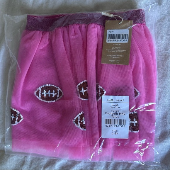Angel Dear Pink Football Tutu Skirt NWT 6-8 years - Picture 7 of 7